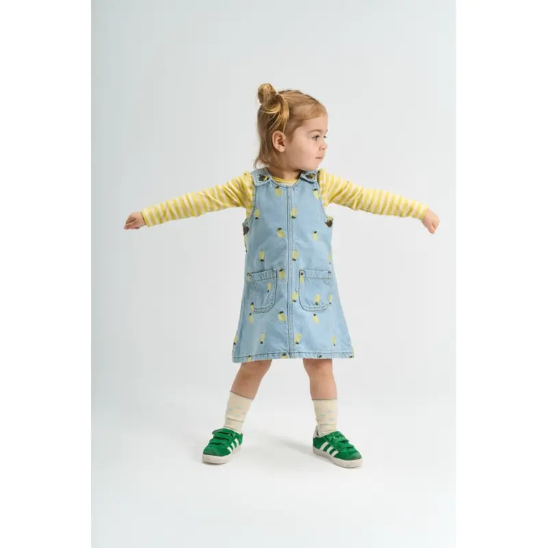 The New Siblings Light Blue Denim Emb Tnstsaja S_L Denim Dress 2