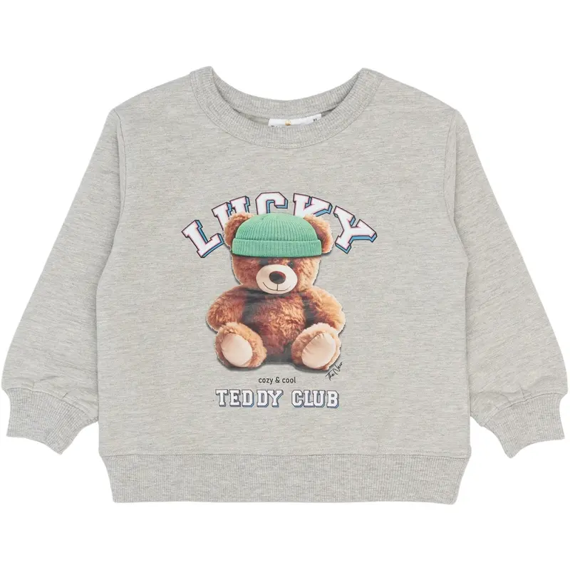 The New Siblings Light Grey Melange Pippin Oversize Sweatshirt 1
