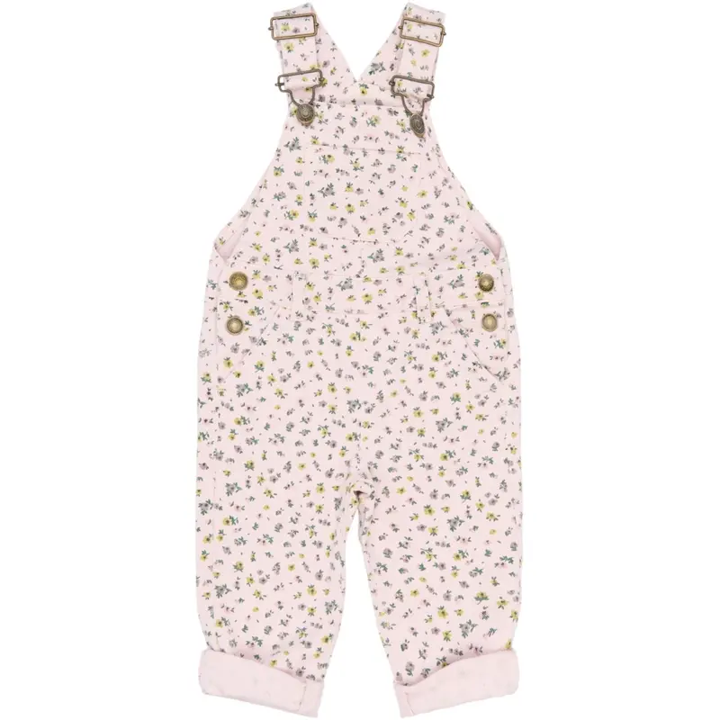 The New Siblings Light Lilac Aop Tnstsif Denim Dungarees 1