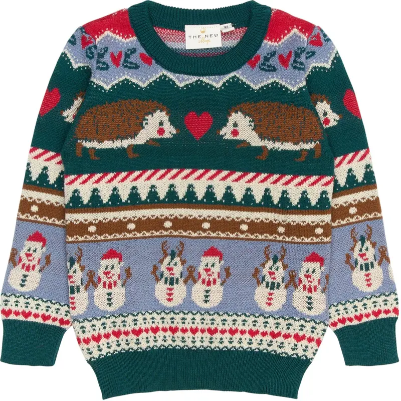 The New Siblings Multi Colour Holiday Jacquard Pullover 1