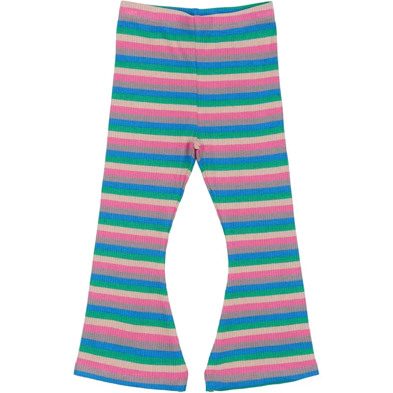 The New Siblings Multi Striped Polly Flared Rib Pants 1