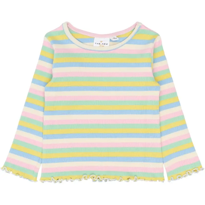 The New Siblings Multi Striped Tnstsofia L_S Rib Tee 1