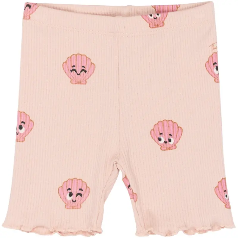 The New Siblings Peach Whip Aop Tnsttinker Tight Rib Shorts 1