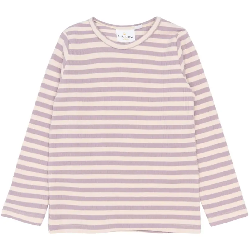 The New Siblings Sea Fog Striped Tnstfro L_S Rib Tee 1