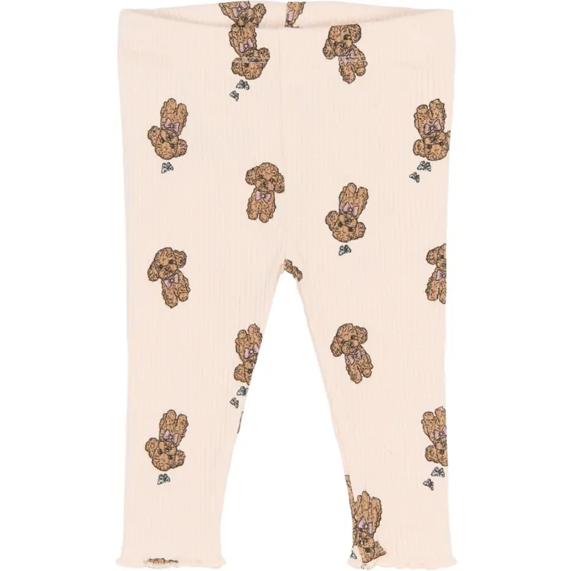 The New Siblings Silver Peony Aop Tnsbsona Rib Leggings 1