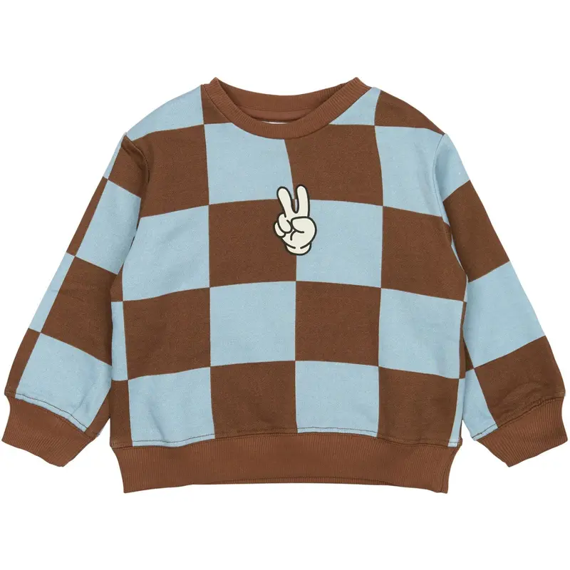 The New Siblings Toffee Check Tnstpaulie Os Sweatshirt 1