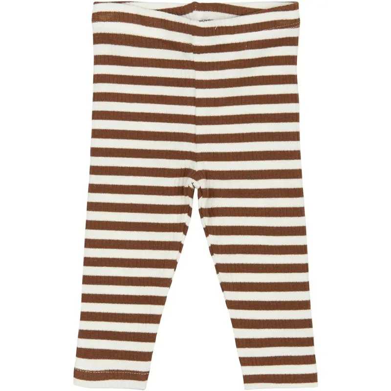 The New Siblings Toffee Striped Tnsbfro Rib Leggings 1