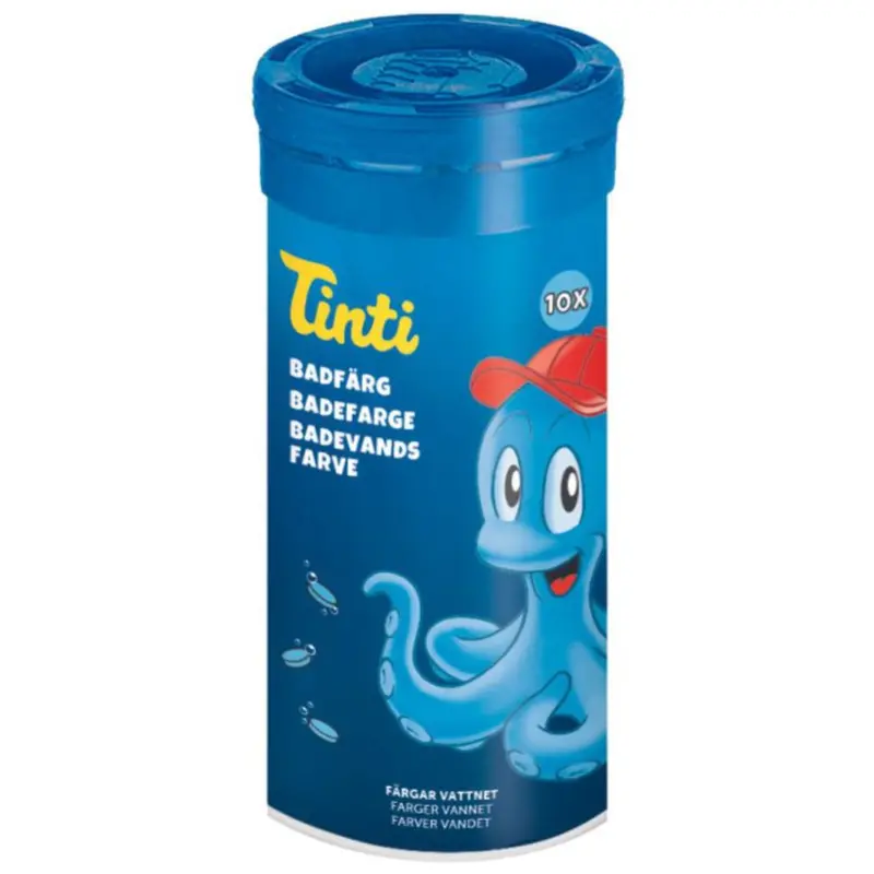 Tinti Badevandsfarver Blå, 10 Stk. Pakke 1