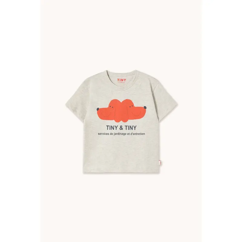 Tinycottons Cream Heather Tiny&Tiny Graphic Tee 1