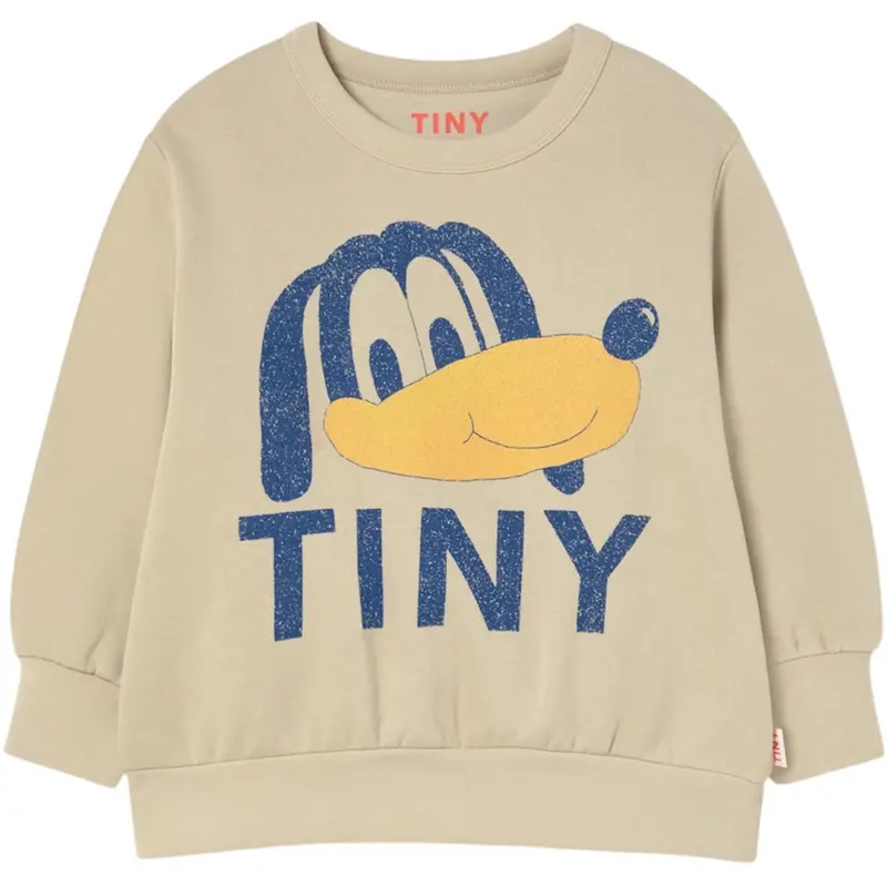 Tinycottons Dark Vanilla Tiny Dog Graphic Sweatshirt 1