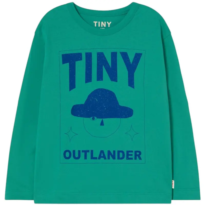 Tinycottons Emerald Outlander Graphic Sleeve T-Shirt 1