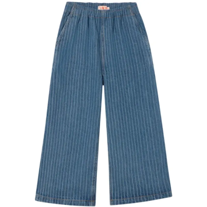 Tinycottons Light Wash Denim Stripes Denim Pant 1