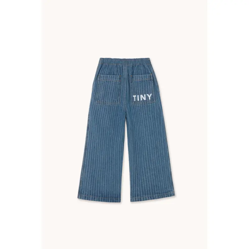 Tinycottons Light Wash Denim Stripes Denim Pant 3
