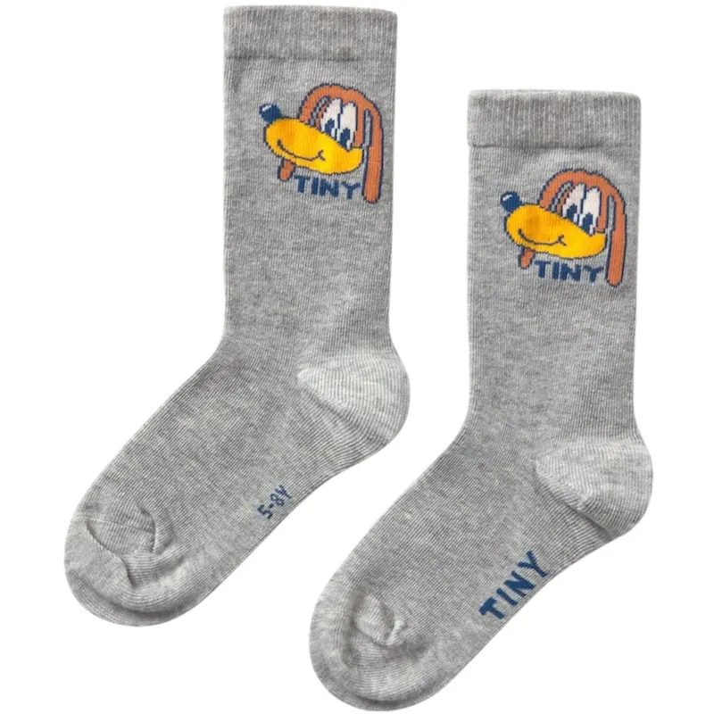 Tinycottons Medium Grey Heather Dog Medium Socks 1