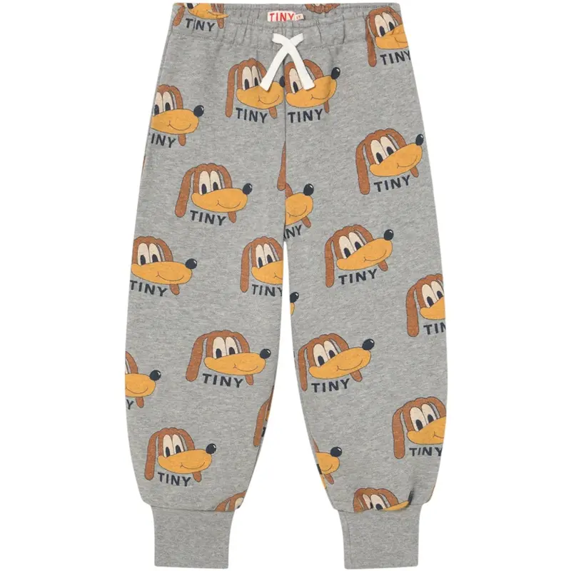 Tinycottons Medium Grey Heather Dogs Sweatpant 1
