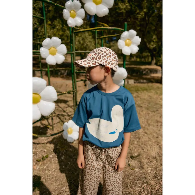 Tinycottons Off-White Animal Print Cap 1