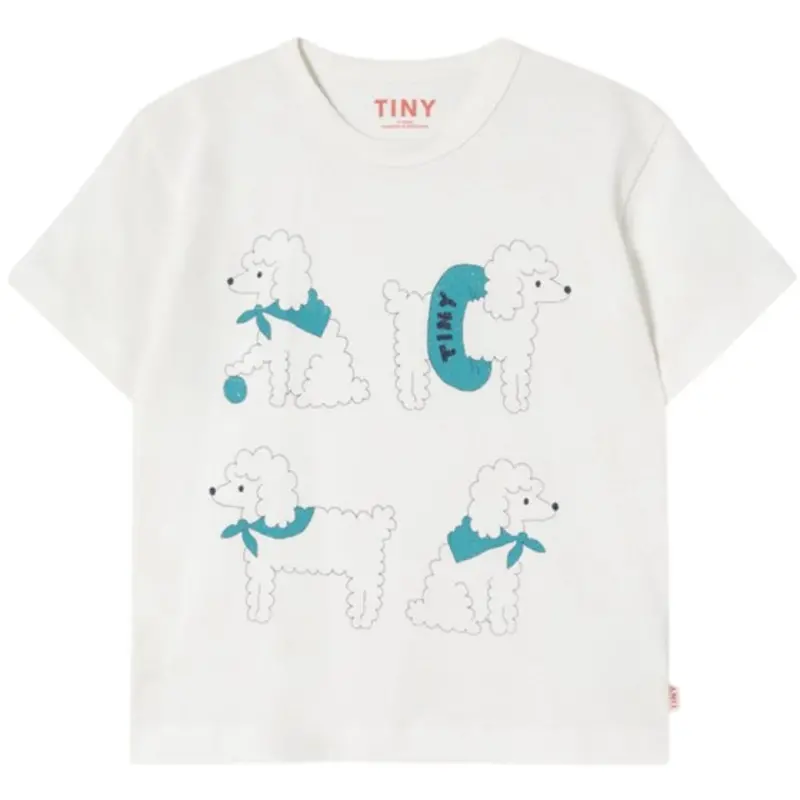 Tinycottons Off-White Poodle Graphic Tee 1