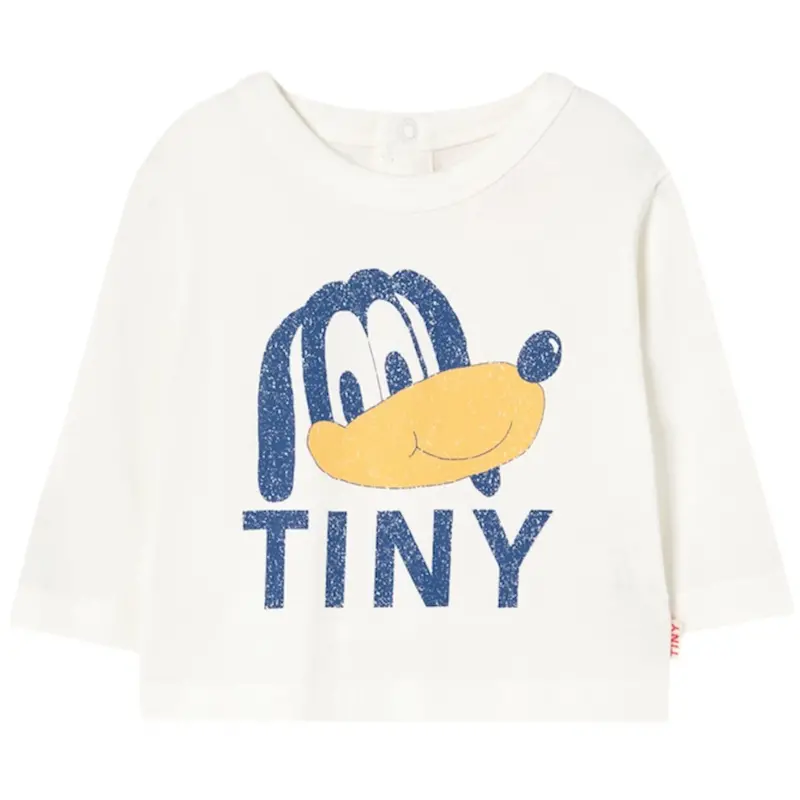 Tinycottons Off-White Tiny Dog Graphic Baby T-Shirt 1