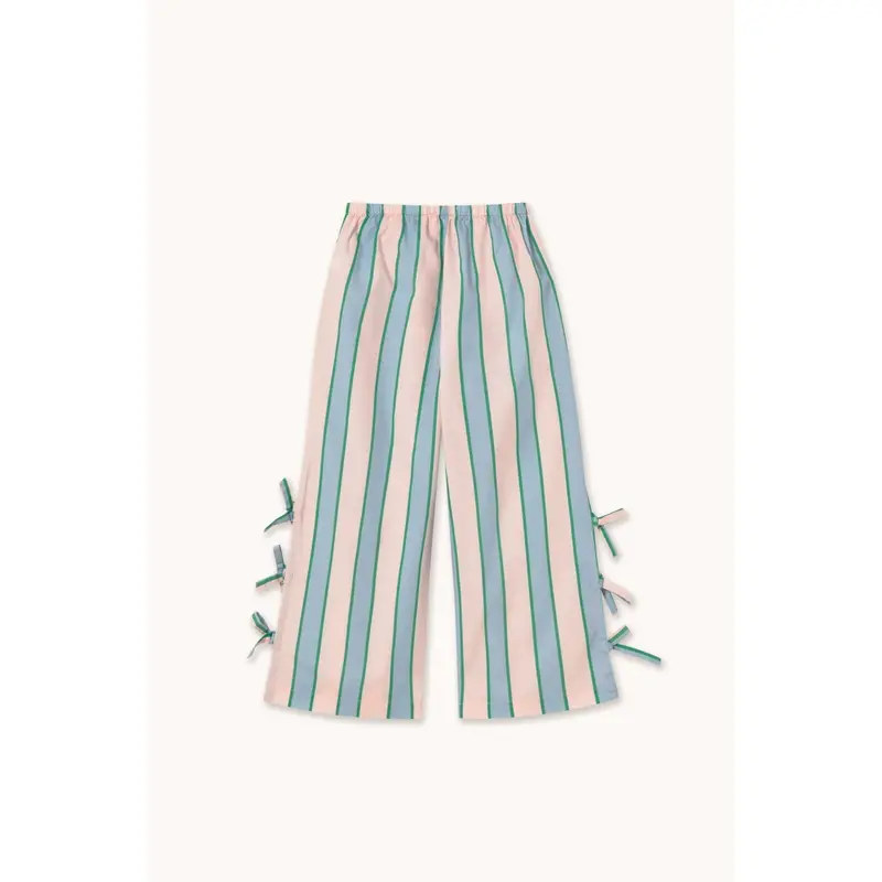 Tinycottons Pastel Pink Retro Stripes Bows Pant 4