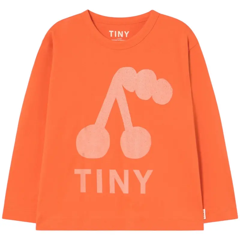 Tinycottons Summer Red Cherry Graphic Sleeve T-Shirt 1