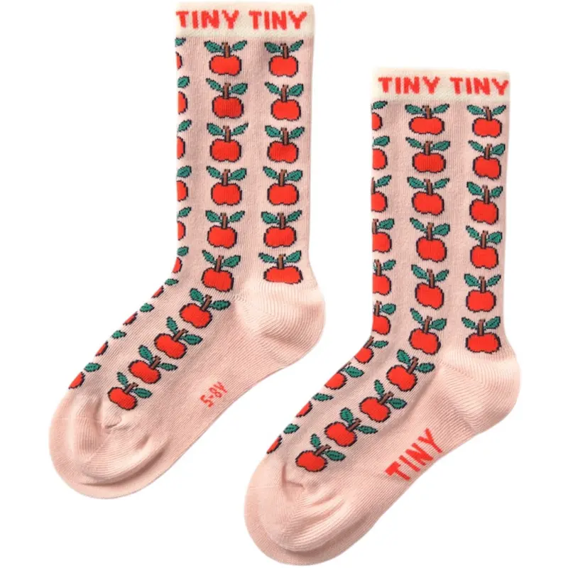 Tinycottons Wild Rose Apples Medium Socks 1