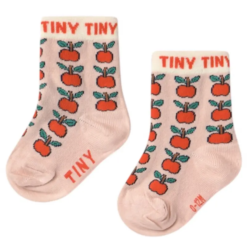 Tinycottons Wild Rose Apples Medium Socks 1
