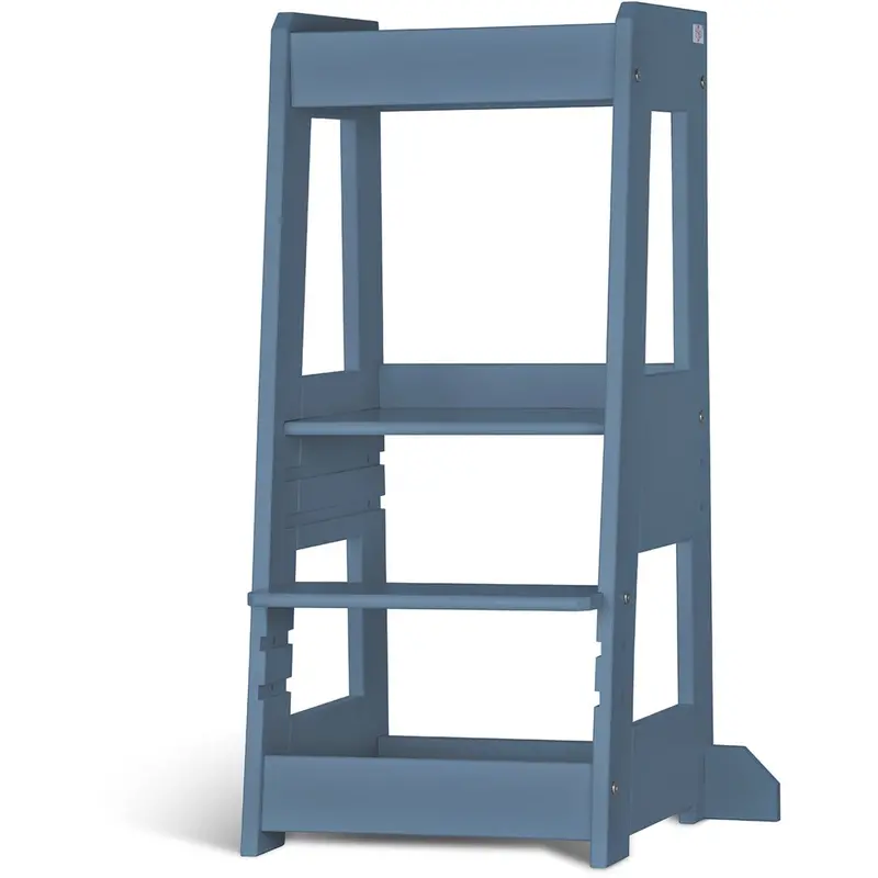 Tissi® Dove Blue Laquer Felix Learning Tower Solid Beech 1
