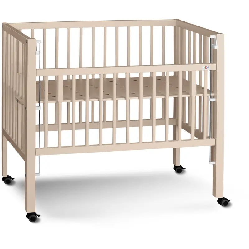 Tissi® Silk Beige Laquer Maxi Crib Solid Beech 1