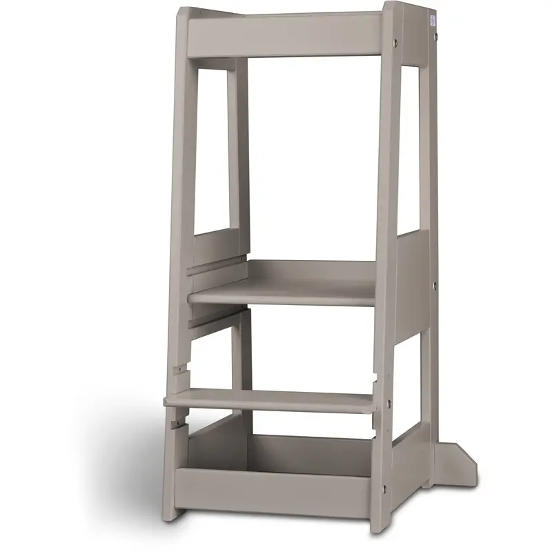 Tissi® Stormy Grey Laquer Felix Learning Tower Solid Beech 1