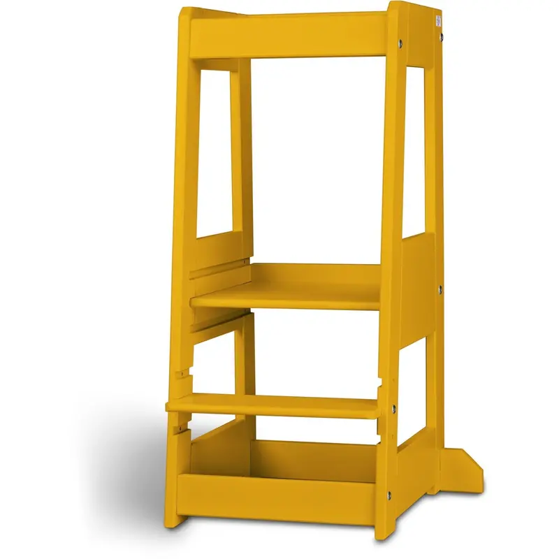 Tissi® Sun Yellow Laquer Felix Learning Tower Solid Beech 1