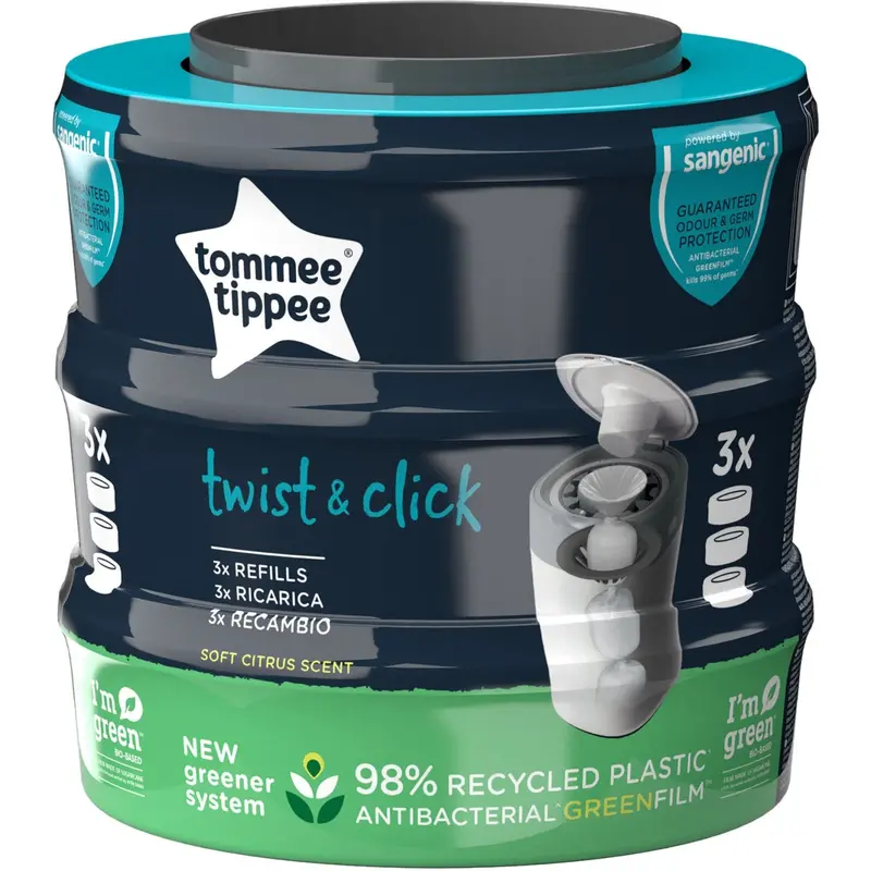 Tommee Tippee Sangenic Twist & Click Refill, 3-Pack 1