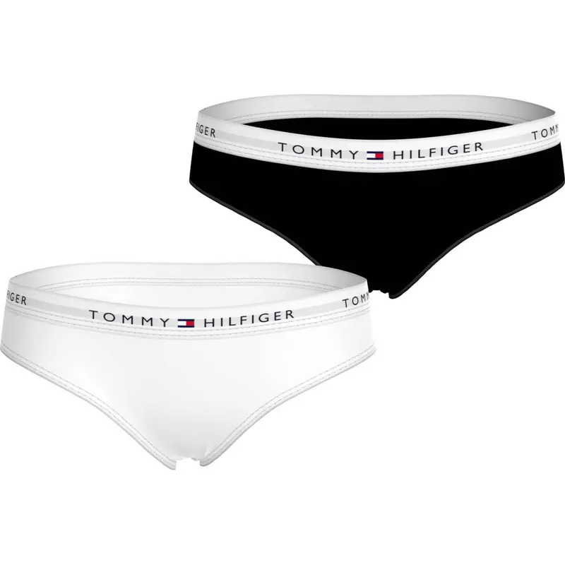 Tommy Hilfiger Black/White 2-Pack Briefs 1