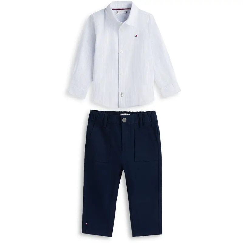 Tommy Hilfiger Dark Night Navy Baby Ithaca Shirt Set Giftbox 1