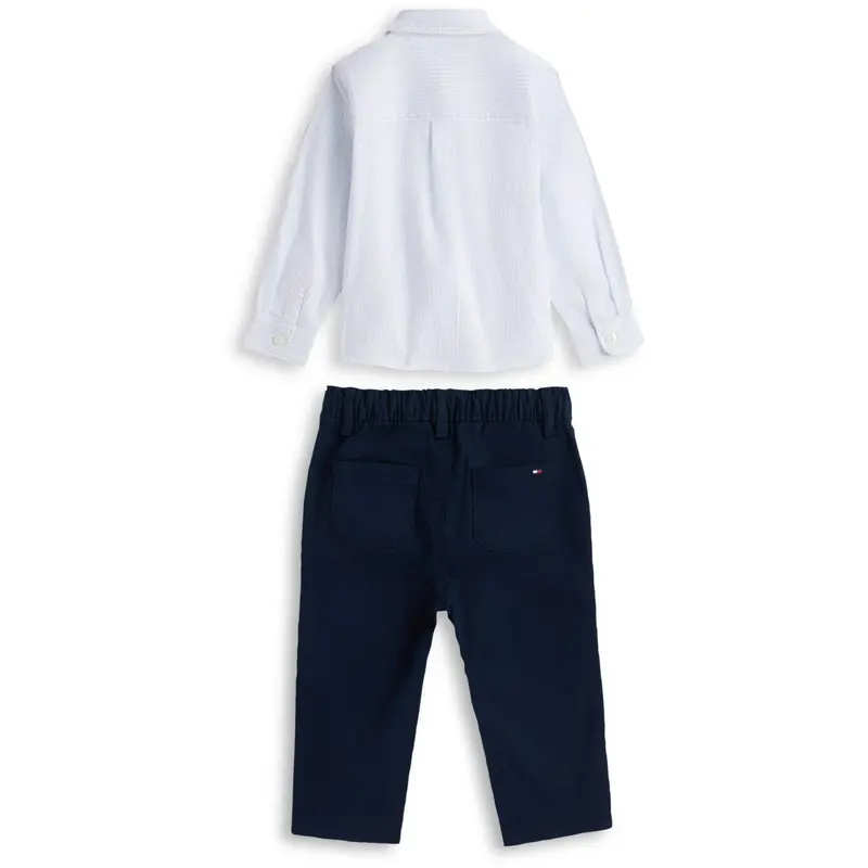 Tommy Hilfiger Dark Night Navy Baby Ithaca Shirt Set Giftbox 2