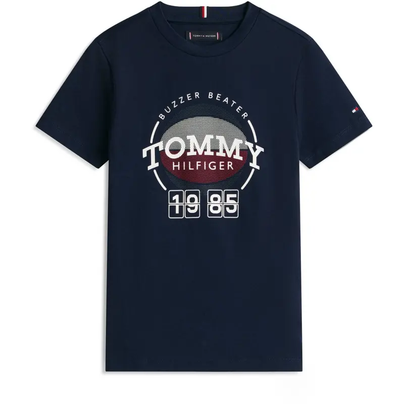 Tommy Hilfiger Dark Night Navy Basketball Graphic T-Shirt 1