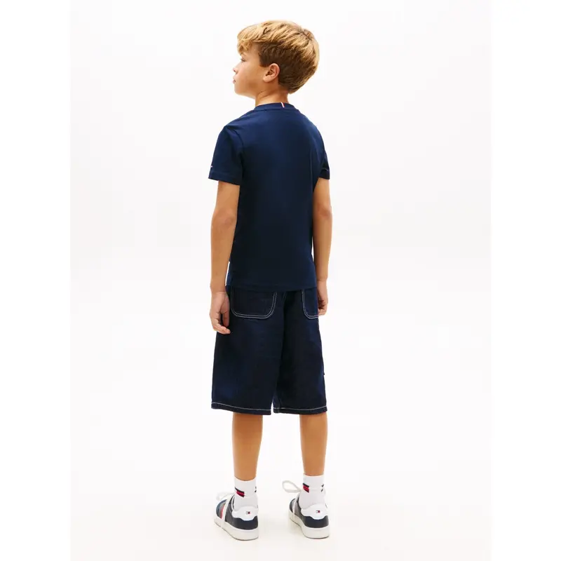 Tommy Hilfiger Dark Night Navy Basketball Graphic T-Shirt 5