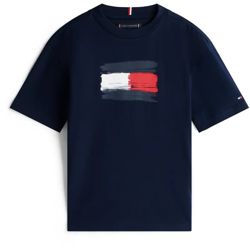 Tommy Hilfiger Dark Night Navy Flag Archive Tee Ss 1