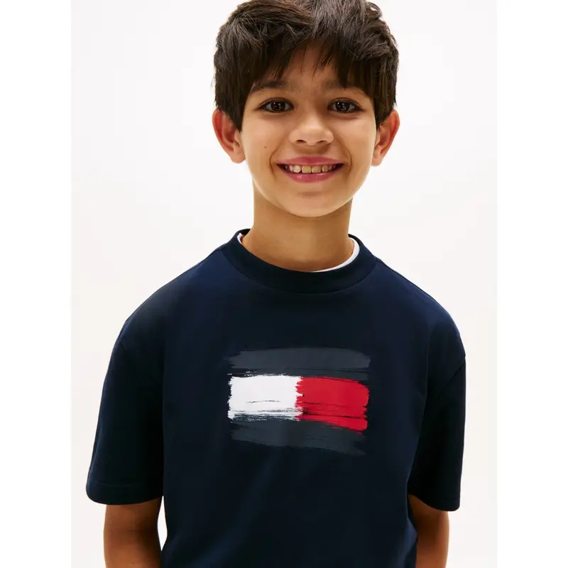 Tommy Hilfiger Dark Night Navy Flag Archive Tee Ss 3