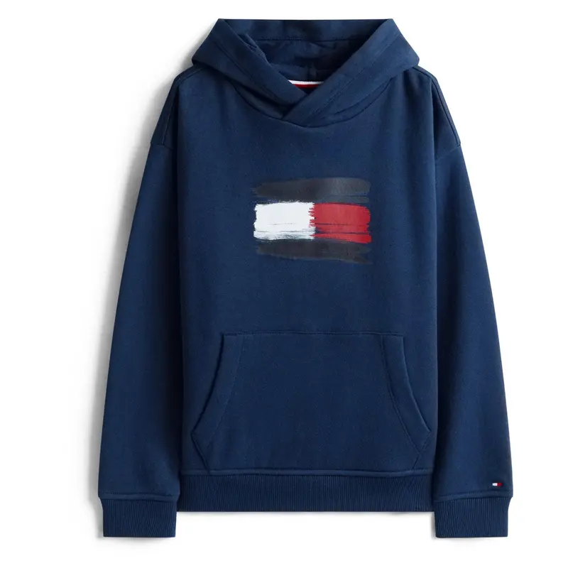 Tommy Hilfiger Dark Night Navy Flag Hoodie 1