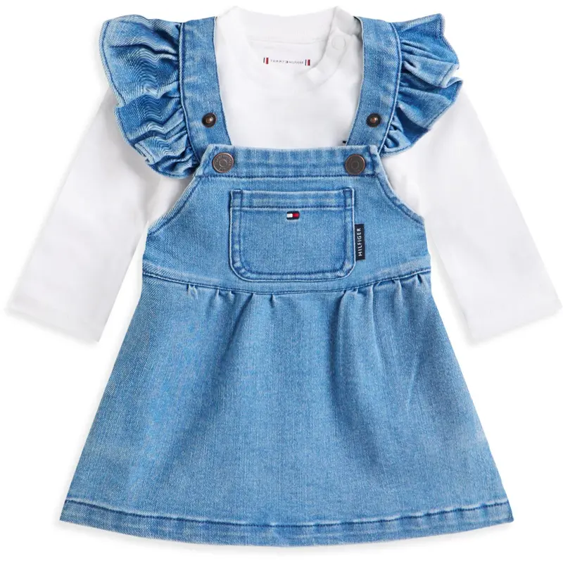 Tommy Hilfiger Denim Medium Denim Dungaree Dress 1
