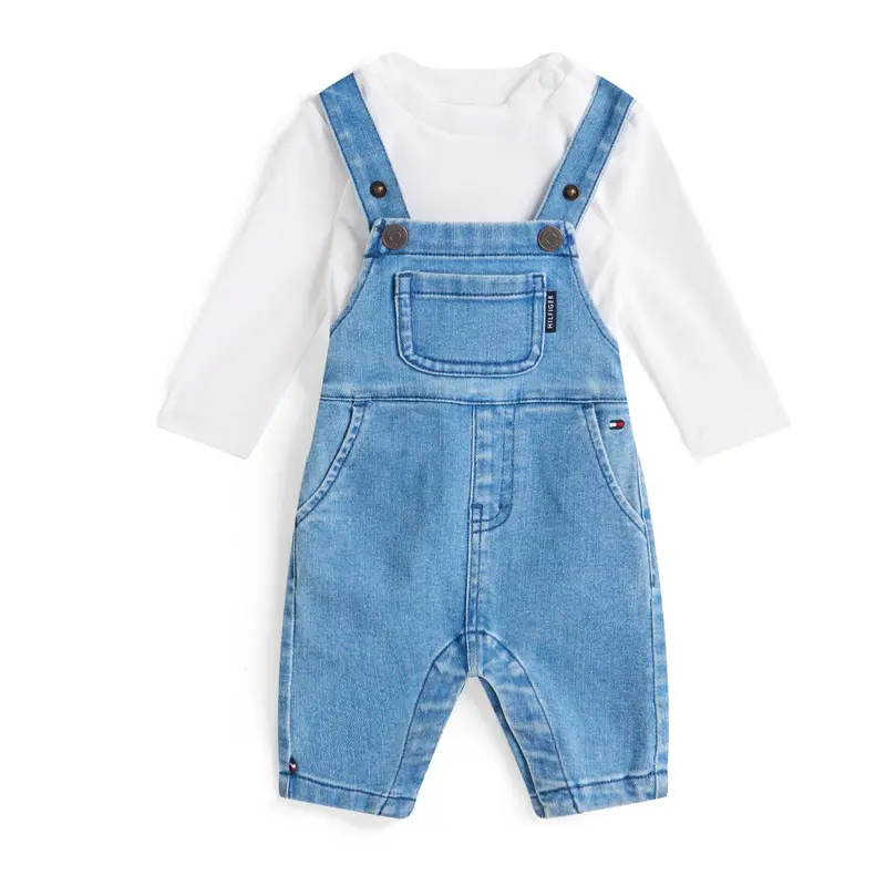 Tommy Hilfiger Denim Medium Denim Dungaree Pants 1