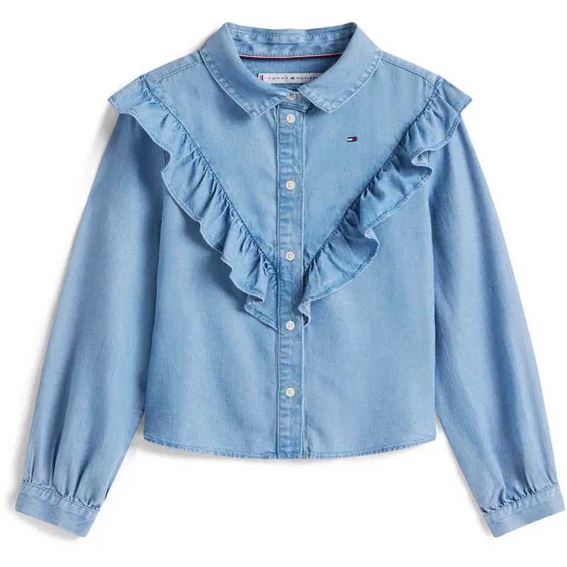 Tommy Hilfiger Denim Ruffle Blouse L/S 1
