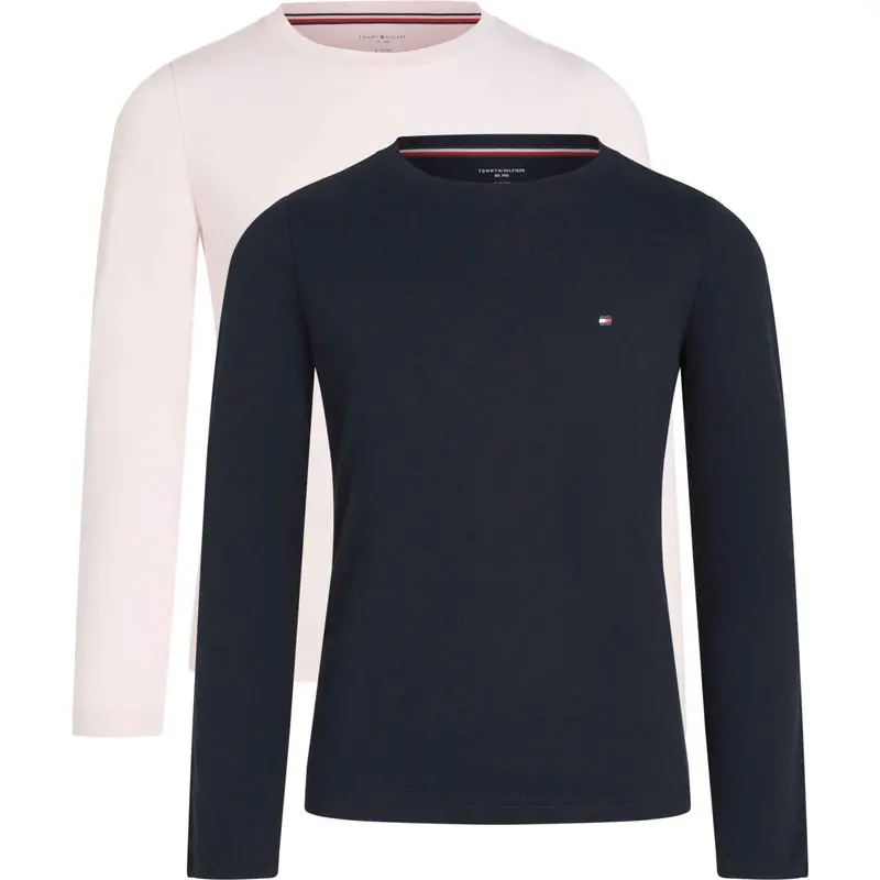 Tommy Hilfiger Desert Sky/Light Pink 2 Pk Ls Tee 1