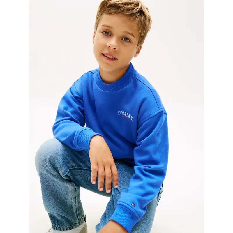Tommy Hilfiger Empire Blue Monotype Graphic Sweatshirt 4