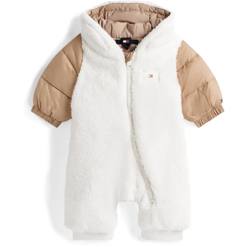 Tommy Hilfiger Ivory Silk Teddy Combi Skisuit 1