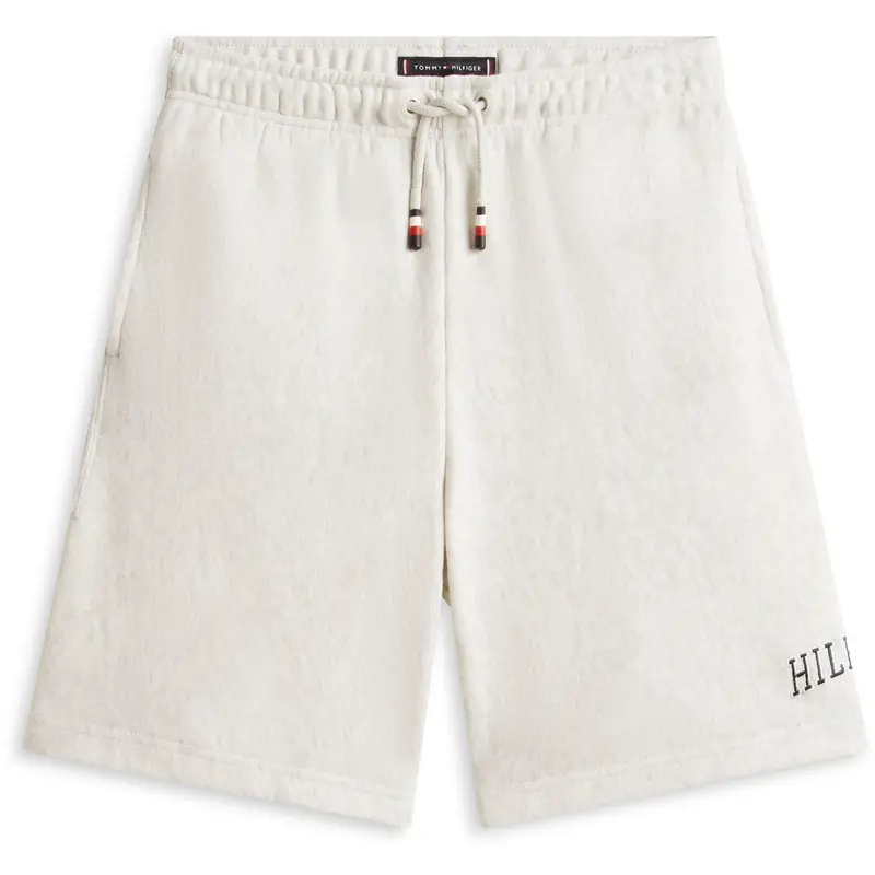 Tommy Hilfiger Light Grey Heather Hilfiger Varsity Wide Sweatshort 1