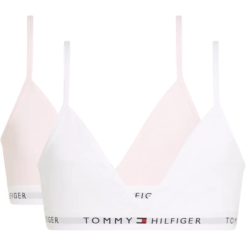 Tommy Hilfiger Light Pink / White 2 Pk Triangle Bralette 1