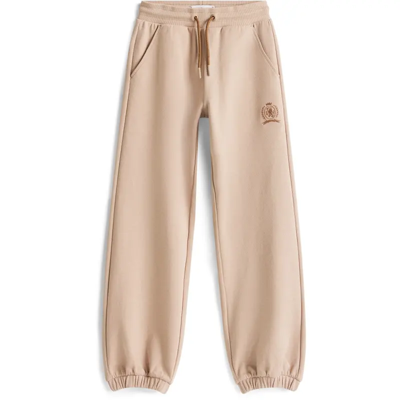 Tommy Hilfiger Malted Milk Tonal Crest Sweatpants 1