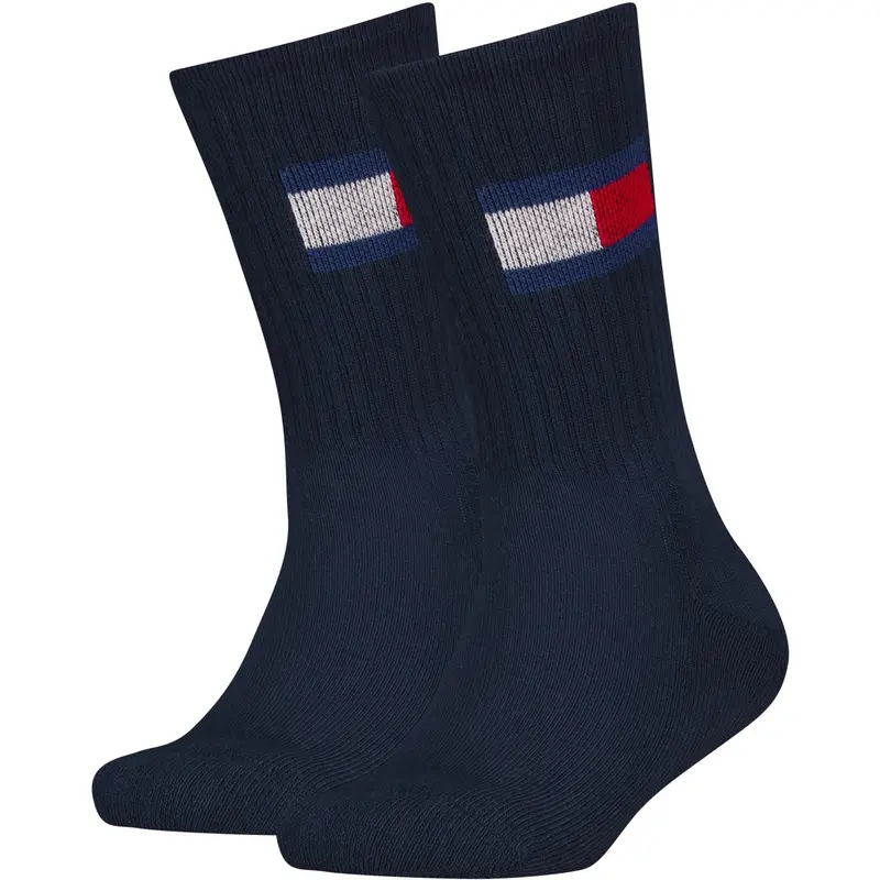 Tommy Hilfiger Navy Th Kids Sock 2P Flag 1