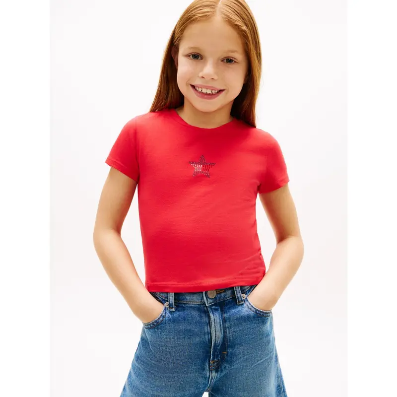 Tommy Hilfiger Red Alert Star Flag Tee Ss 1